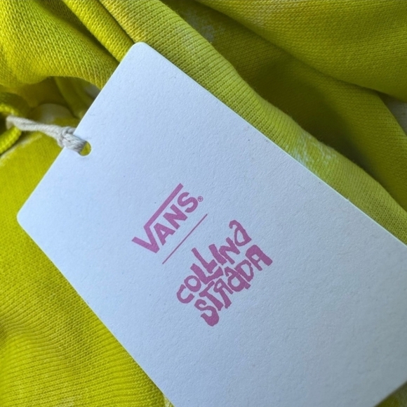 Vans Collina Strada Women Sweathsirt Hoodie Yellow Tye Die Neon 112025 - Picture 3 of 11